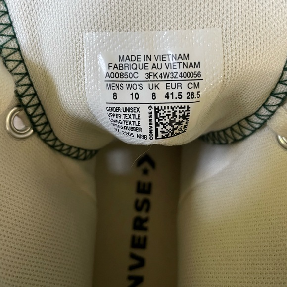 Dark green chunky platform converse sneaker - Picture 5 of 5